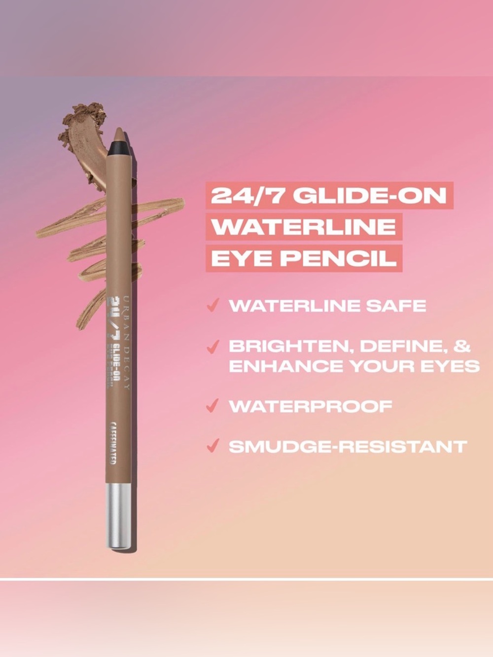 Urban Decay 24/7 Glide-On Waterproof Eyeliner Trio - Cool Coyote, Faux Doe, Cuff - Picture 4 of 8